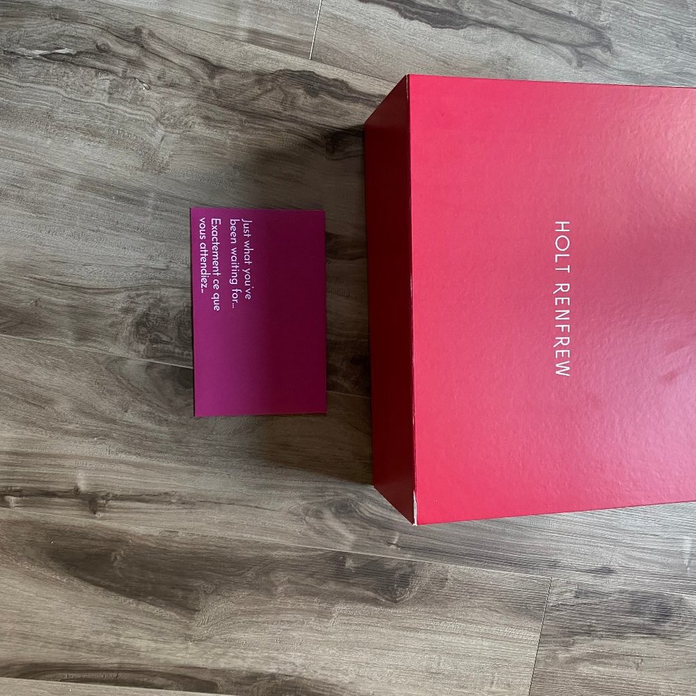 Extra Large Holt Renfrew Box and receipt envelope